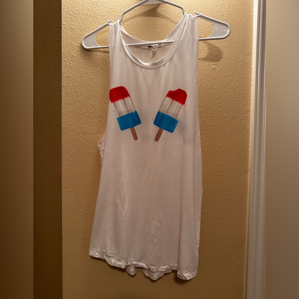 Women’s PINK Victoria's Secret White Tank Top